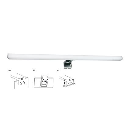 Top Light - Iluminación LED para espejos de baño OREGON LED/9W/230V 60 cm IP44
