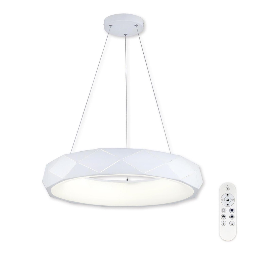 Top Light - Lámpara de araña LED regulable APOLO LED/45W/230V blanco + control remoto