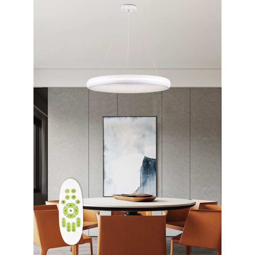 Top Light - Lámpara de araña LED regulable FUTURA LED/60W/230V blanco + control remoto