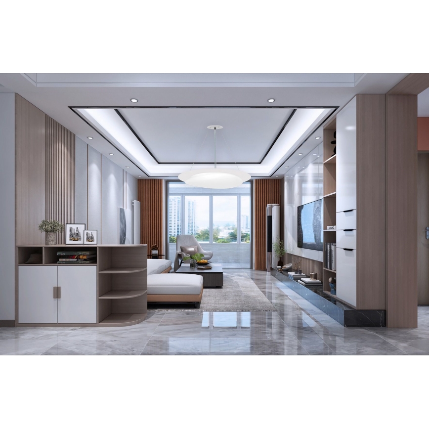 Top Light - Lámpara de araña LED regulable STONE LED/51W/230V 3000-6500K + control remoto