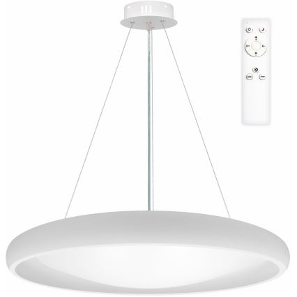Top Light - Lámpara de araña LED regulable SALERNO LED/60W/230V 3000-6500K diá. 60 cm blanco + control remoto