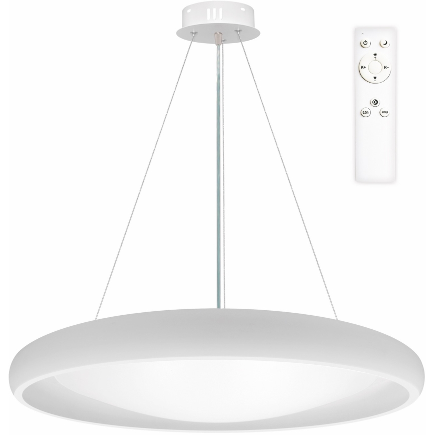 Top Light - Lámpara de araña LED regulable SALERNO LED/60W/230V 3000-6500K diá. 60 cm blanco + control remoto