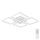 Top Light - Lámpara de techo LED regulable RIVIERA 4xLED/16,25W/230V cuadrado blanco + control remoto