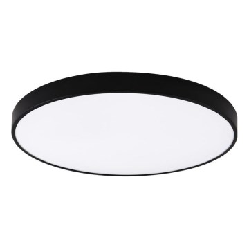 Top Light - Lámpara de techo regulable LED para baño PETAL LED/60W/230V 3000-6500K IP44 Ø 59 cm negra + mando a distancia