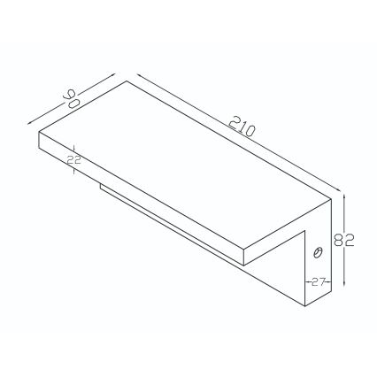 Top Light - Aplique de pared LED para exterior con sensor de movimiento ELON LED/10W/230V 3000/4000/6000K IP54 negro