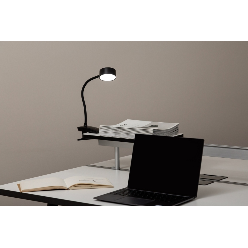 Top Light - Lámpara de escritorio LED táctil regulable con pinza BELLA LED/4,8W/5V 3000-6500K negro