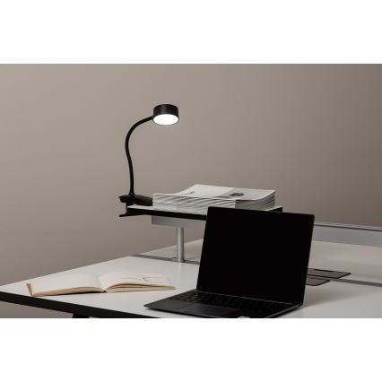 Top Light - LED Lámpara de mesa táctil regulable con clip BELLA LED/4,8W/5V 3000-6500K negra
