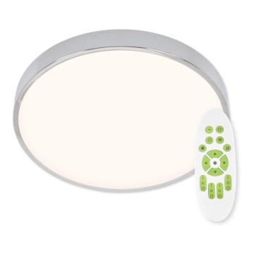 Top Light Metal 40CR control remoto - Plafón LED regulable METAL LED/51W/230V cromo brillante + control remoto