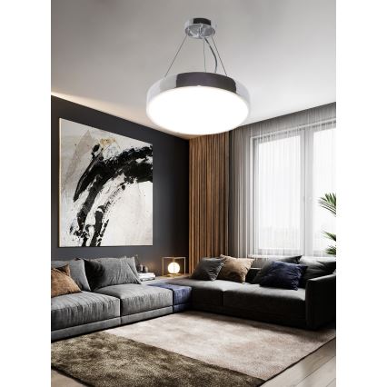 Top Light Metal 40CRZ RC - Lámpara LED regulable en cadena METAL LED/51W/230V cromo brillante + mando a distancia