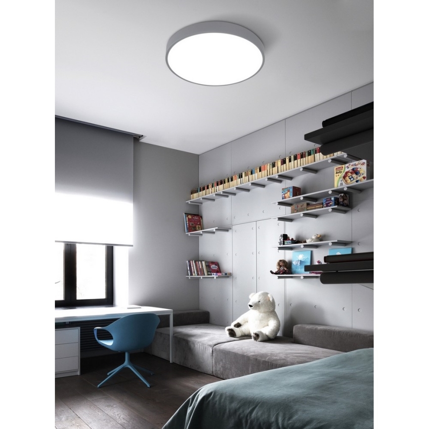 Top Light Metal 40S RC - Lámpara de techo LED regulable LED/51W/230V gris + mando a distancia