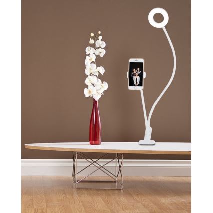 Top Light Neck B - Lámpara de mesa LED regulable con soporte NECK LED/5W/230V blanco