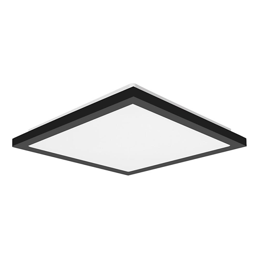 Top Light - Plafón LED de baño ONYX LED/10W/230V IP44 3000/4000/6500K 28x28 cm negro