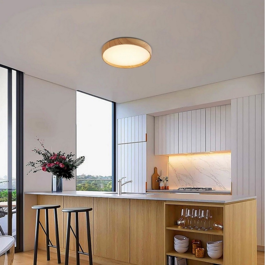Top Light - Plafón LED VENDO LED/18W/230V 4000K blanco/beige