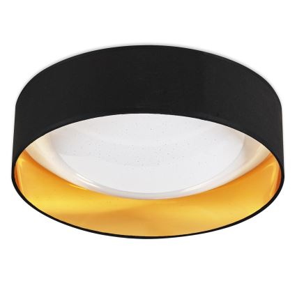 Top Light - Plafón LED regulable IVONA 40C RC LED/24W/230V + control remoto negro