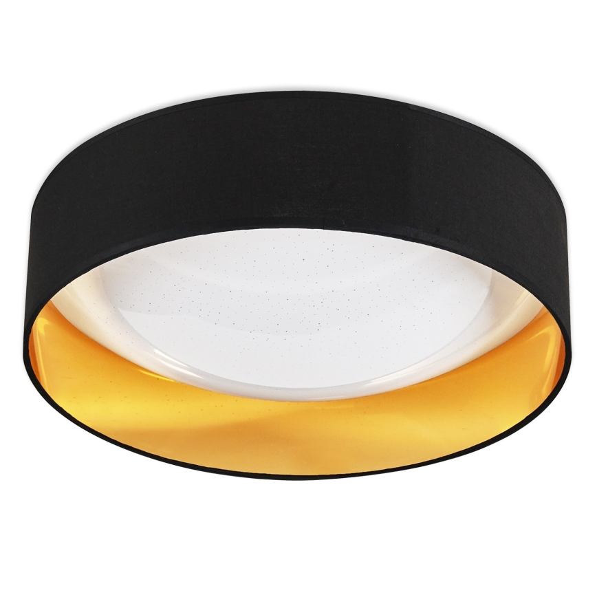 Top Light - Plafón LED regulable IVONA 40C RC LED/24W/230V + control remoto negro