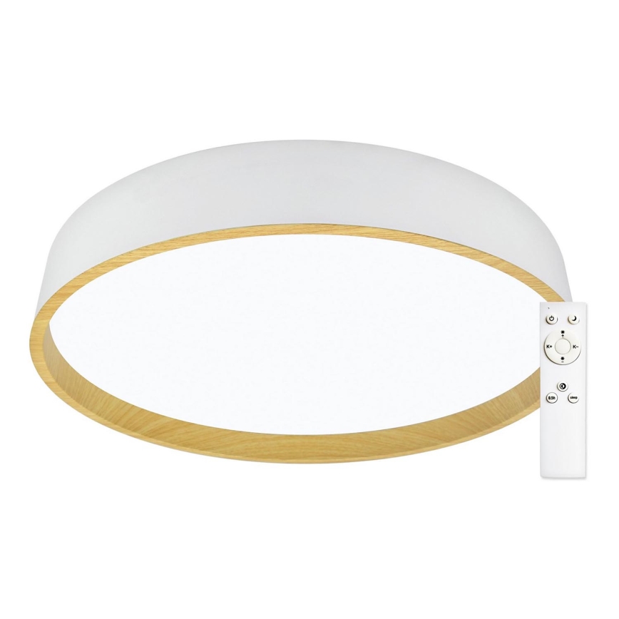 Top Light - Plafón LED regulable LED/51W/230V d. 50 cm 3000-6500K + CR blanco/beige