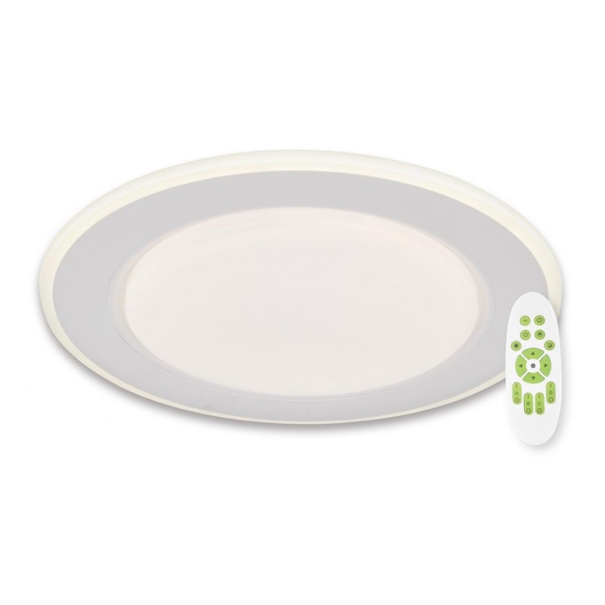 Top Light - Plafón LED regulable NORMAN LED/51W/230V diá. 39 cm blanco + control remoto