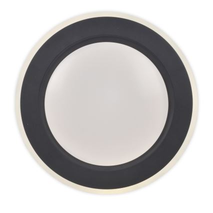 Top Light - Plafón LED regulable NORMAN LED/51W/230V diá. 39 cm negro + control remoto