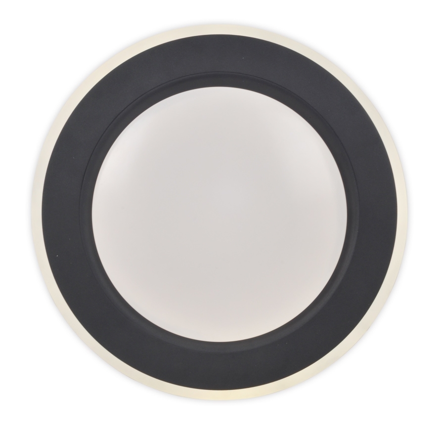 Top Light - Plafón LED regulable NORMAN LED/51W/230V diá. 39 cm negro + control remoto