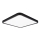 Top Light - Plafón LED regulable REVIT LED/36W/230V 3000-6500K 40x40 cm negro + control remoto