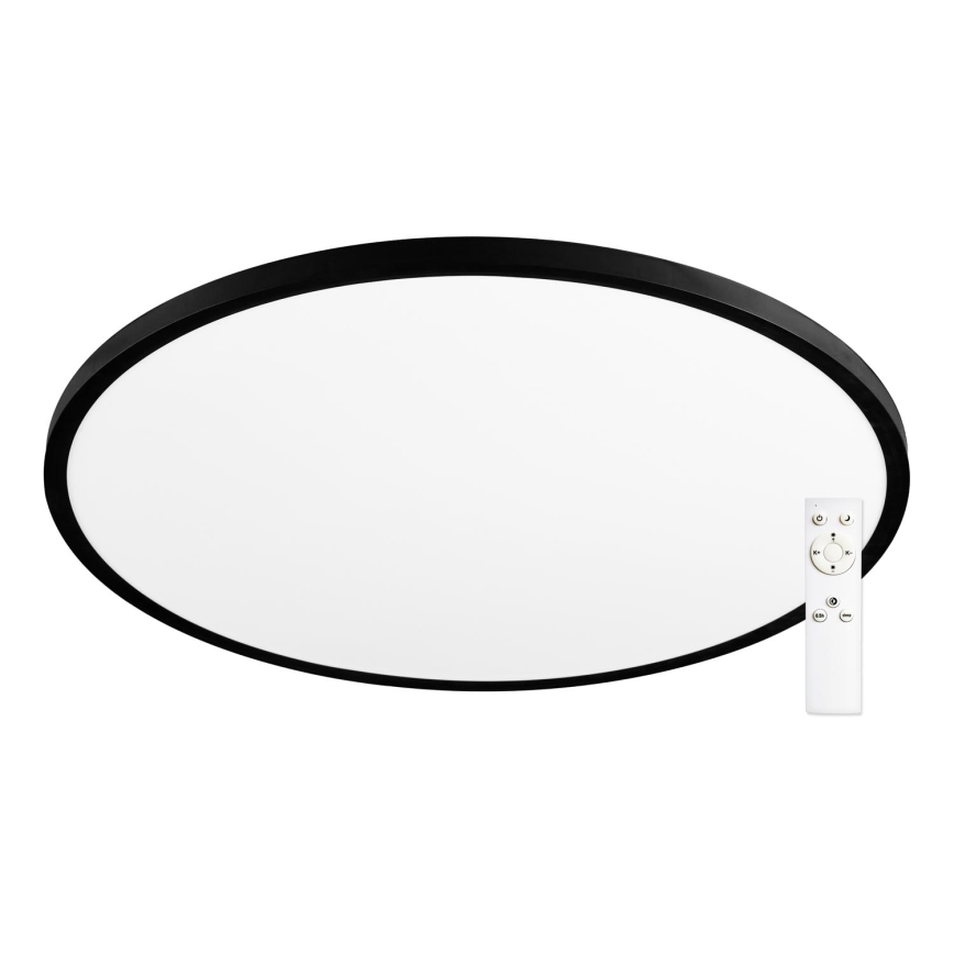 Top Light - Plafón LED regulable REVIT LED/70W/230V 3000-6500K diá. 75 cm negro + control remoto