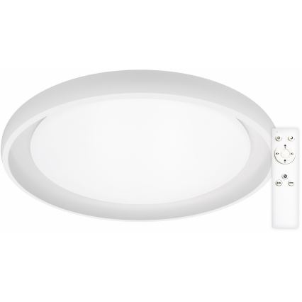 Top Light - Plafón LED regulable SALERNO LED/60W/230V 3000-6500K diá. 60 cm blanco + control remoto