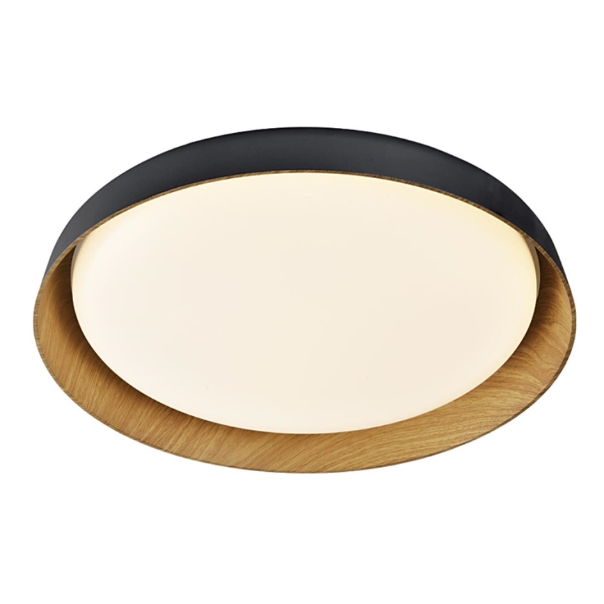 Top Light - Plafón LED regulable SATELLITE LED/36W/230V 3000-6500K diá. 43 cm negro/marrón + control remoto