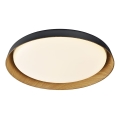 Top Light - Plafón LED regulable SATELLITE LED/48W/230V 3000-6500K diá. 53 cm negro/marrón + control remoto