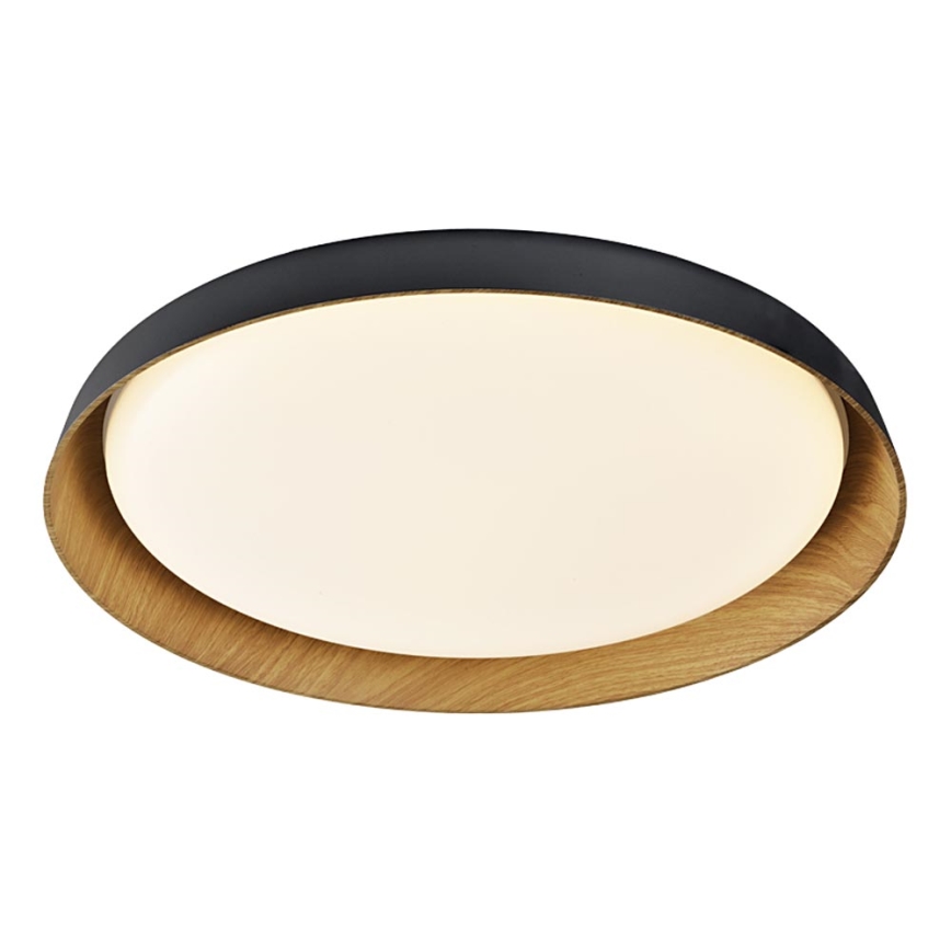 Top Light - Plafón LED regulable SATELLITE LED/48W/230V 3000-6500K diá. 53 cm negro/marrón + control remoto