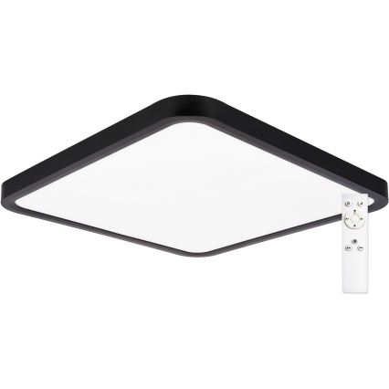 Top Light - Plafón LED regulable REVIT LED/36W/230V 3000-6500K 40x40 cm negro + control remoto