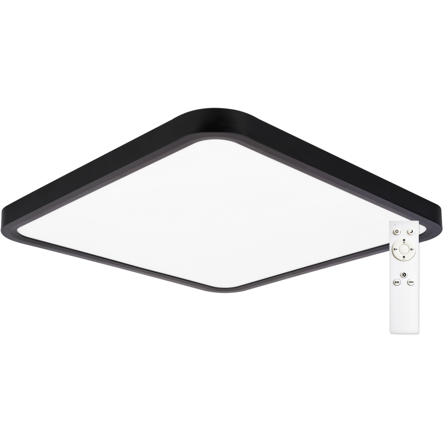 Top Light - Plafón LED regulable REVIT LED/36W/230V 3000-6500K 40x40 cm negro + control remoto