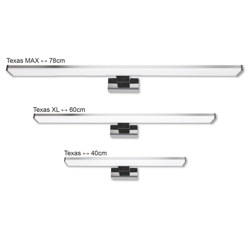 Top Light TEXAS XL - Iluminación LED para espejos de baño TEXAS LED/12W/230V IP44