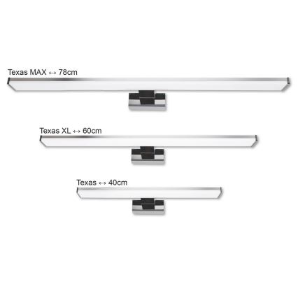 Top Light TEXAS XXL - Iluminación LED para espejos de baño TEXAS LED/15W/230V IP44