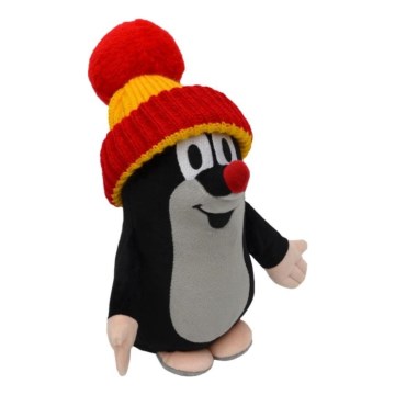 Topo de peluche con gorro, 25 cm