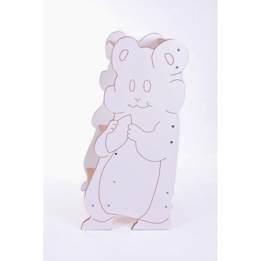 Torre de aprendizaje HAMSTER blanco/arce