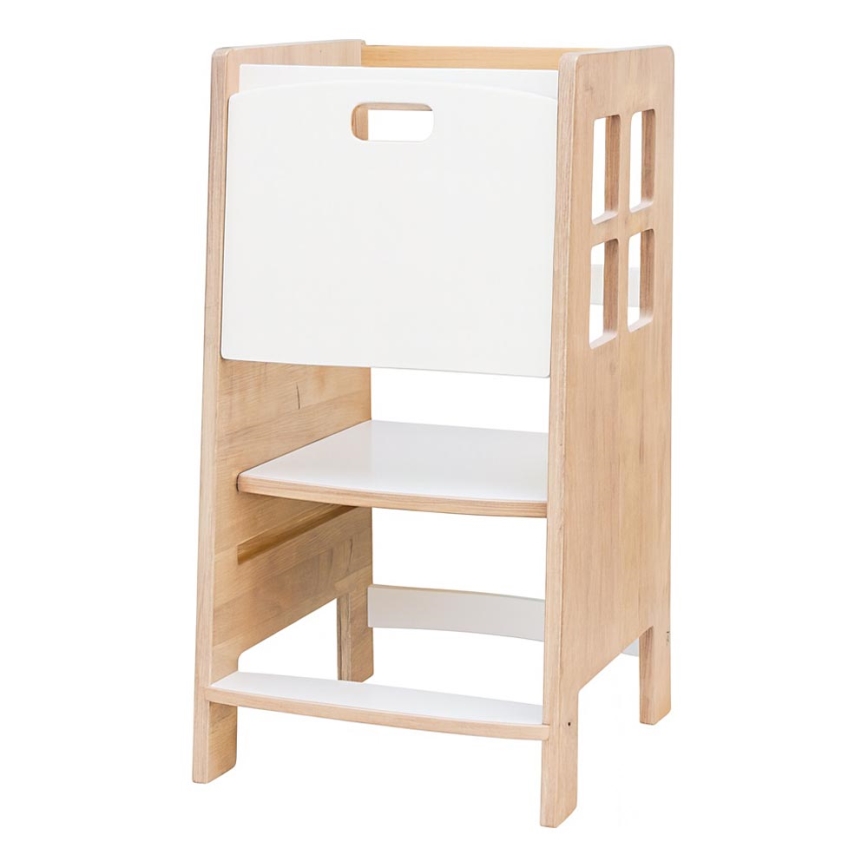 Torre de aprendizaje KULE 90x50 cm marrón/blanco
