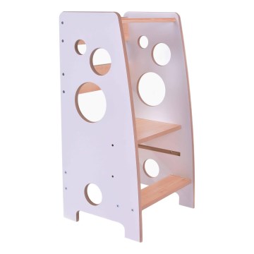 Torre de aprendizaje LINDA blanco/arce