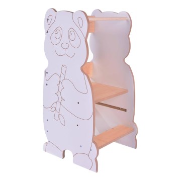 Torre de aprendizaje PANDA blanco/arce