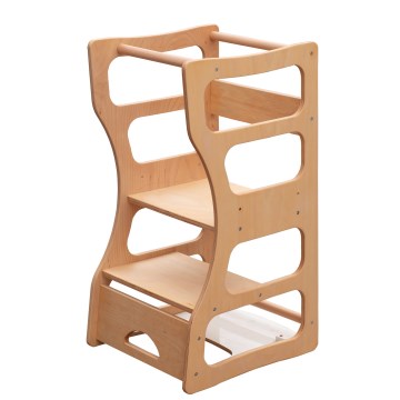Torre de aprendizaje TWINN 83x45 cm marrón