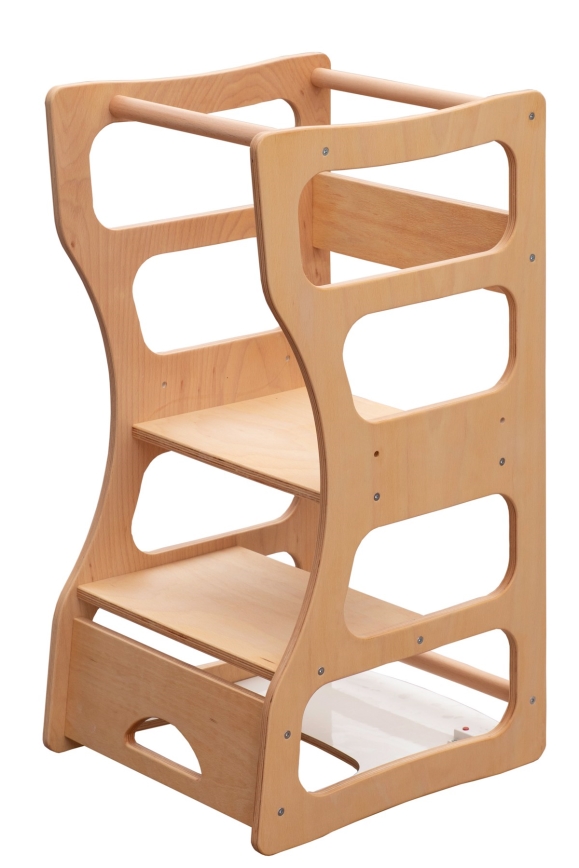 Torre de aprendizaje TWINN 83x45 cm marrón