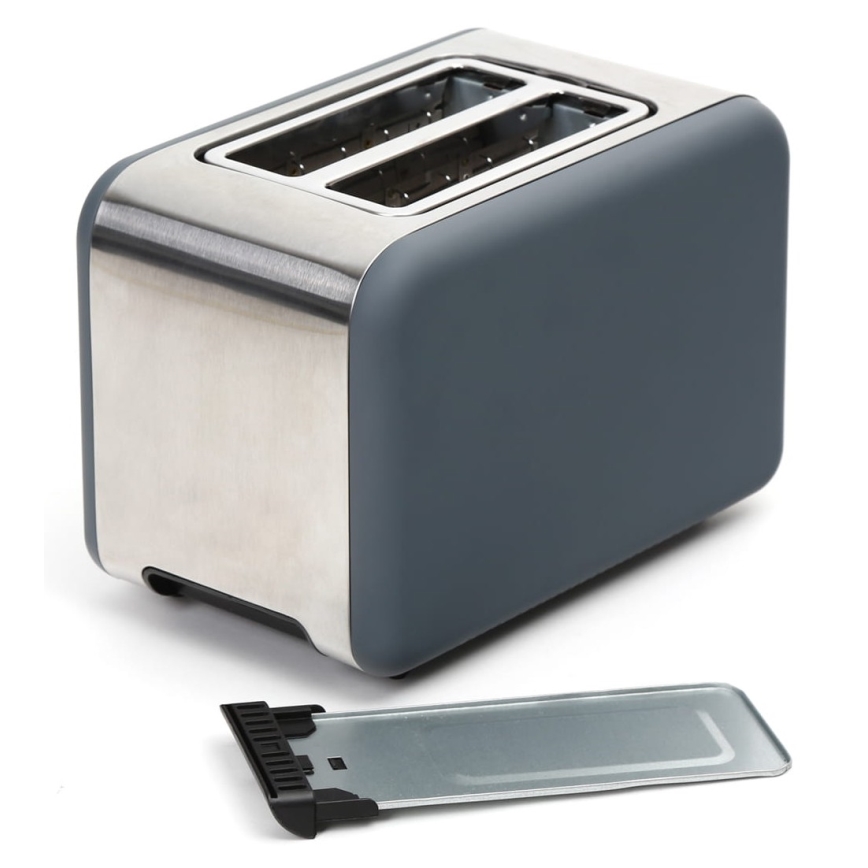 Tostadora con dos agujeros 900W/230V acero inoxidable/gris
