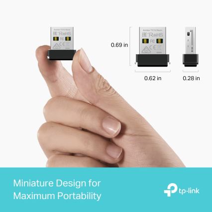 TP-Link - Adaptador nano USB Wi-Fi 6 inalámbrico