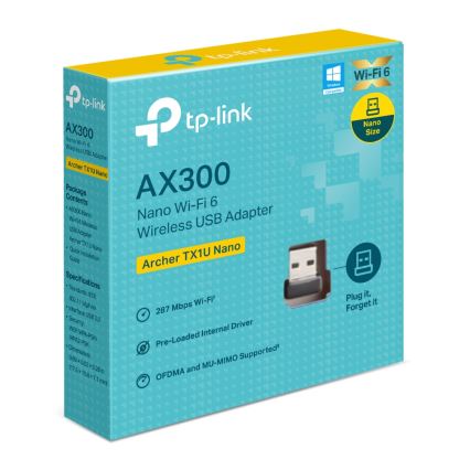 TP-Link - Adaptador nano USB Wi-Fi 6 inalámbrico