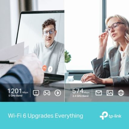 TP-Link - Adaptador USB inalámbrico de doble banda con Wi‑Fi 6