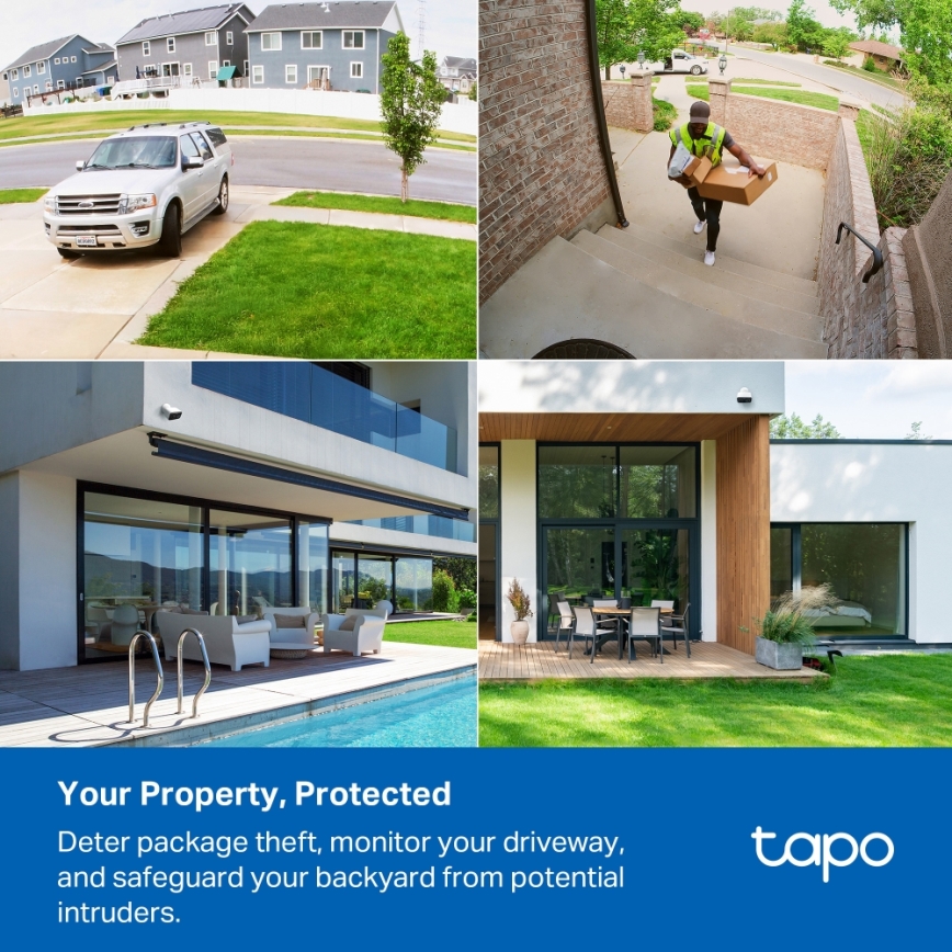 TP-Link - Cámara inteligente para exteriores IP65 5V Wi-Fi