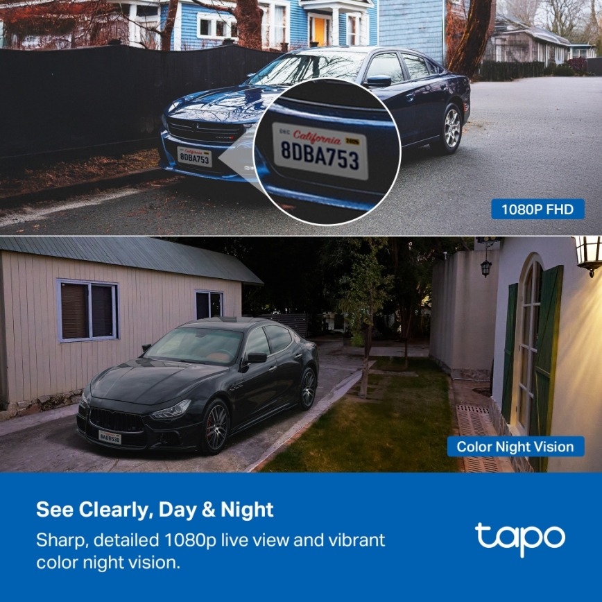 TP-Link - Cámara inteligente para exteriores IP65 5V Wi-Fi