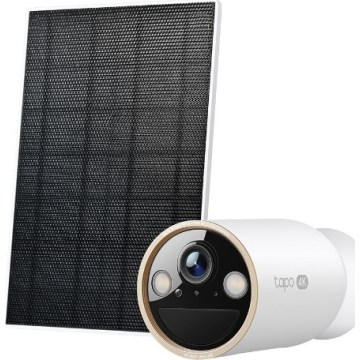 TP-Link - Cámara solar exterior con sensor IP66 Wi-Fi