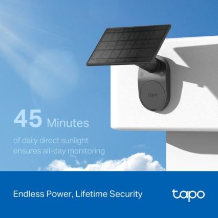 TP-Link - Cámara solar exterior IP65 Wi-Fi