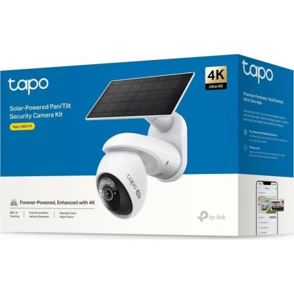 TP-Link - Cámara solar exterior IP65 Wi‑Fi