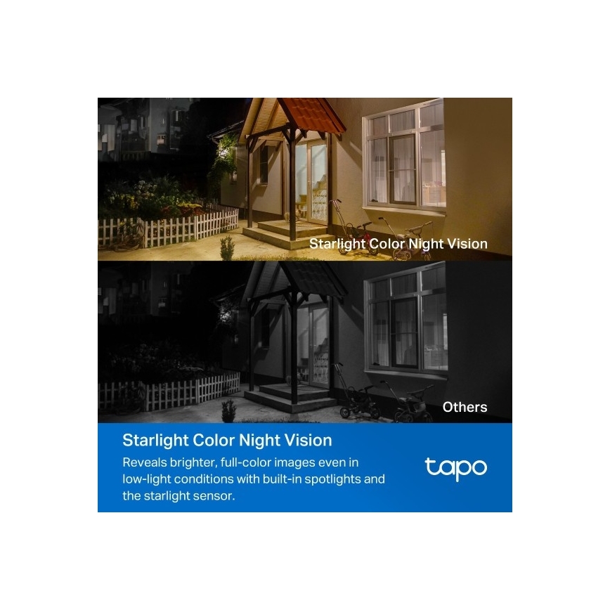 TP-Link - Cámara solar exterior IP66 Wi-Fi
